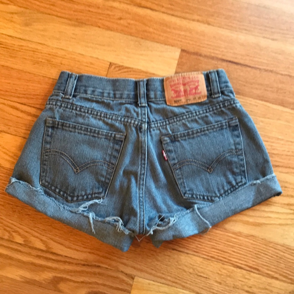 SOLD Levi cutoffs - Picture 3 of 3